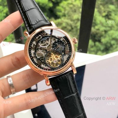 Patek Philippe Skeleton Rose Gold Watches - AAA Replica